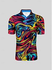 olcso Férfi golfruházat-Férfi POLO trikó Fukszia Rövid ujjú Felsők Golf Attire Ruházat Felszerelések Viselés Ruházat