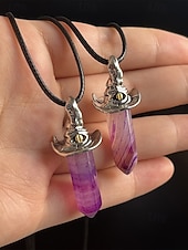 abordables Accessoires d&#039;Halloween-Femmes Collier pendentif Collier Pierre Précieuse &amp; Cristal Alliage ancien Exagéré Halloween Rond
