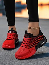 olcso Női tornacipők-női flyknit futócipők – könnyű, fűzős sportcipők edzőterembe, kocogásra és utcai viseletre
