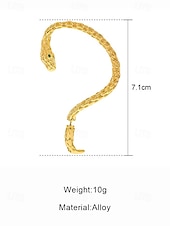 halpa Muotiasusteet-Naisten halloween-käärmekorvakorut – goottilainen käärmekorvakoru, jossa vihreät kristallisilmät, punk-tyyliset korut naamiaisiin ja cosplayhin