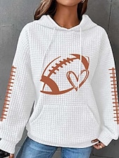 billige Teksturert hettegensere og sweatshirt-damegenser med tekstur, pullover med hette, vaffelgenser, geometrisk, gatemote, avslappet, langermet, hettegenser, vanlig topper, gate, ferie, ute, lomme, svart hvit, rosa rød grå, høst