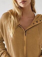 baratos Moletons e Sweatshirts Texturizados-Mulheres Jaqueta casual Casaco com capuz Manter Quente Confortável Zíper Bolsos Moda Ao ar livre Tecido Para Noite Final de semana Zíper Padrão Com Capuz Normal Manga Longa agasalhos Preto Rosa Azul