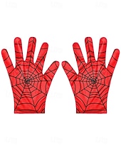 abordables Accessoires d&#039;Halloween-Gants d&#039;Halloween en toile d&#039;araignée pour homme – accessoire de costume de cosplay extensible pour fête, jeu de rôle et vie nocturne