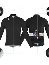 abordables Maillots pour hommes-Homme Hauts Maillot de cyclisme Graphique Tigre Motif Animal manche longue Cyclisme Maillot Top avec 3 poches arrière Soleil Protection solaire Écran solaire Séchage Rapide Des sports Bleu Vêtement