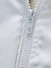 levne aktivní bunda-Dámské Mikina s kapucí Nepromokavé bundy a pláště do deště Zahřívací Pohodlné Zip Kapsy Knoflíky Módní Bez vzoru ulice Dovolená Zip Standardní Kapuce Běžný Dlouhý rukáv Svrchní oděvy Bílá Žlut