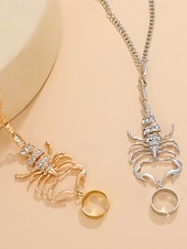 voordelige Halloween Accessoires-Halloween-armband met schorpioenvormige strasssteentjes voor dames, stoere punkstijl, perfect voor feestoutfits en gewaagde kostuums