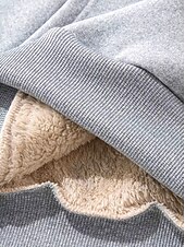billige Dyr Topp-Dame Pullover hettegenser-genser Grafisk Dyr Bokstaver Varm Klassisk Fritid Langermet Med hette Vanlige topper Gate Hverdag Lomme Trykt mønster Svart Rosa Rød Grå Høst Vinter