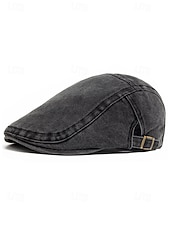 economico Cappelli da uomo-berretto piatto da uomo in cotone lavato con visiera edera – cappello da guida newsboy con fibbia regolabile, stile vintage leggero e traspirante per golf, viaggi, attività all&#039;aperto e uso quotidiano