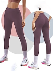 ieftine Jambiere simple-Pentru femei Pantaloni Jambiere Șic Stradă Casual Lungime totală Natural Simplu Talie elastică Comfortabil Stradă Concediu Sfârșit de săptămână Roșu Claret Negru Alb Roz Toamnă Fit regulat