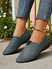 voordelige Platte damesschoenen-Rode instappers voor dames – lichtgewicht comfortloafers voor dagelijks gebruik, kerst, winkelen en reizen