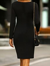 baratos Vestido Floral-Mulheres Vestido no Joelho Vestido De Tricô Vestido casual Vestido T shirt Vestido A Line Elegante Férias Casual Normal Floral Gráfico Geométrica Manga Longa Decote V Azul Vermelho Roxo Verde