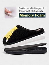 economico Per le donne-pantofole unisex da clown horror pelose con fodera in peluche rosso - comode scarpe da interno per Halloween, per feste in maschera spaventose e appassionati di film horror