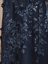 abordables Robe de cocktail-Femmes Robe Midi Robe fourreau Robe trapèze Élégant Mariage Soirée robe demoiselle d honneur Coupe régulière Couleur Unie Sans manches Col en V bleu marine Été Printemps Automne Hiver