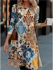 Naisten Midimekko Kotelomekko Tpaitamekko A linjainen mekko Urheilullinen mekko Loma Vapaa-aika Boheemi Päivittäin Normaali Kukka Kuvitettu Geometrinen Pitkähihainen Tiukka pyöreä kaula-aukko Vaalean halpa Boho-mekot-Naisten Midimekko Kotelomekko Tpaitamekko A linjainen mekko Urheilullinen mekko Loma Vapaa-aika Boheemi Päivittäin Normaali Kukka Kuvitettu Geometrinen Pitkähihainen Tiukka pyöreä kaula-aukko Vaalean