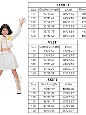 preiswerte Kostüme für Mädchen-Von koreanischen Idolen inspiriert Popstar Kostüm Festkleidung Virtuelles Idol for Mädchen Kinder Halloween Karneval Leistung Comic-Konzert Anime Expo