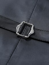 billige Herrevest-Herre سترة Veste Gilet Feriereise Fest Virksomhet Mote Fritid Vår Høst Lomme Knapper Polyester Bekvem Paisly Enkelt Brystet Enn-knapp Knaphul Normal Mørkegrønn Vest