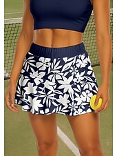ieftine Fuste și pantaloni scurți pentru femei-Pentru femei Grafic Floral Fustă de tenis Peteci Buzunar 2 în 1 UPF50+ Rezistent la UV Cu buzunare Volei Tenis Badminton Pantaloni scurți Fuste Bleumarin Îmbrăcăminte de tenis