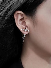 Χαμηλού Κόστους Αξεσουάρ Χαλοουίν-Γυναικεία Κρίκοι Ασημί Κόκκινο+Ασημί Κράμα Πανκ Βίντατζ Γκόθικ Cruce