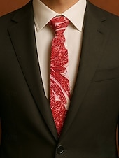 preiswerte Halloween-Zubehör-Herren-Halloween-Krawatte mit Fleisch-Print – lustiges und einzigartiges Steak- und Speck-Design, perfekt für Halloween-Partys und Kostümveranstaltungen