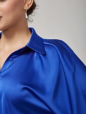 economico Bluse e camicie-camicetta con maniche dolman blu zaffiro