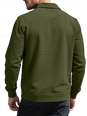 Per uomo Giacca a nido d'ape Giacca Camicia Giacca Casual Vacanza Quotidiano Traspirante Jacquard Tasca Primavera Autunno Semplice Moda Classico Bavero Regolare Nero Bianco Cachi Verde militare economico Giubbotti Casual-Per uomo Giacca a nido d'ape Giacca Camicia Giacca Casual Vacanza Quotidiano Traspirante Jacquard Tasca Primavera Autunno Semplice Moda Classico Bavero Regolare Nero Bianco Cachi Verde militare