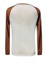 economico Animali Tops-Per donna Pullover Grafico Animale Casual Manica Lunga Girocollo Top Regolari Casuale Marrone Primavera Autunno Inverno