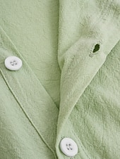  Men's Linen Shirt Summer Shirt Beach Wear Button Up Shirt Plain Vacation Curise Black White Light Green Pink Short Sleeve Turndown Summer Clothing Apparel