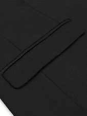 preiswerte Herren Klassische Blazer-Herren Set Anzüge Anzugweste Geschäft Cocktailparty Hochzeitsfeier 3 Stück Mode Lässig Frühling Herbst Polyester Farbblock Tasche Knöpfe Bequem Einreihig Blazer Schwarz Weiß Burgunderrot Königliches