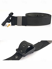 abordables Ceintures pour hommes-Ceinture tactique réversible en nylon pour homme avec boucle de réglage rotative - sangle de style militaire durable pour l&#039;extérieur, le travail et les vêtements décontractés
