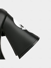 Γυναικεία μαύρα τακούνια πλατφόρμας Mary Jane με τύπωμα νεκροκεφαλής και αγκράφα με αστέρι – γοτθικά παπούτσια για το Halloween για πανκ μόδα, cosplay και θεματικές εκδηλώσεις Χαμηλού Κόστους Για γυναίκες-Γυναικεία μαύρα τακούνια πλατφόρμας Mary Jane με τύπωμα νεκροκεφαλής και αγκράφα με αστέρι – γοτθικά παπούτσια για το Halloween για πανκ μόδα, cosplay και θεματικές εκδηλώσεις