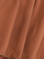 ieftine Fuste simple-Pentru femei Fustă Fusta cu volan Drăguţ Casual Maxi Talie Medie Fuste Simplu Bufantă Imprimeu Micro-elastic Stradă Ieșire Roșu Vin Negru Roz Îmbujorat Toamnă Poliester
