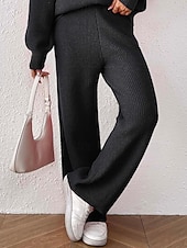 Γυναικεία Πλατύ Πόδι Πλατύ παντελόνι ανάπαυσης Κομψό στυλ street Καθημερινό Πλήρες μήκος Φυσικό Σκέτο Ελαστική μέση Άνετο ΕΞΩΤΕΡΙΚΟΥ ΧΩΡΟΥ Διακοπές Εξόδου Πορτοκαλοκόκκινο Κάμελ Μαύρο Χειμώνας Χαμηλού Κόστους φαρδύ πόδι & ψηλόμεσο-Γυναικεία Πλατύ Πόδι Πλατύ παντελόνι ανάπαυσης Κομψό στυλ street Καθημερινό Πλήρες μήκος Φυσικό Σκέτο Ελαστική μέση Άνετο ΕΞΩΤΕΡΙΚΟΥ ΧΩΡΟΥ Διακοπές Εξόδου Πορτοκαλοκόκκινο Κάμελ Μαύρο Χειμώνας