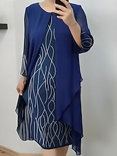 preiswerte Chiffonkleider-Damen Langes Kleid Maxikleid Freizeitkleid Cocktailkleid Kleid für Hochzeitsgäste Chiffonkleid Elegant Stilvoll Lässig Party Täglich Verlobung Normale Passform Einfach Ärmellos Rundhalsausschnitt