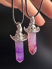 abordables Accessoires d&#039;Halloween-Femmes Collier pendentif Collier Pierre Précieuse &amp; Cristal Alliage ancien Exagéré Halloween Rond