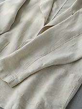 preiswerte Blazer &amp; Anzüge-Damen Blazer Bequem Atmungsaktiv Tasche Knöpfe Mode Täglich Einfach Outdoor Lässig Täglich Einreihig Regulär Revers Normale Passform Langarm Oberbekleidung Marineblau Beige Frühling Herbst