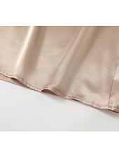 billige Dressy topper-Dame Skjorte Elegant Pent Sateng عادي Daglig Forretning Moden Langermet Rund hals Vanlige topper Valentinsdag Arbeid Blondér Rosa Kakifarget Grå Vår &amp; Vinter