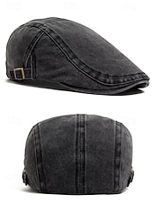 economico Cappelli da uomo-berretto piatto da uomo in cotone lavato con visiera edera – cappello da guida newsboy con fibbia regolabile, stile vintage leggero e traspirante per golf, viaggi, attività all&#039;aperto e uso quotidiano