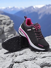 Χαμηλού Κόστους Γυναικεία Sneakers-Γυναικεία αθλητικά παπούτσια με αερόσολα – αθλητικά παπούτσια εξωτερικού χώρου με κορδόνια για πεζοπορία και καθημερινή χρήση