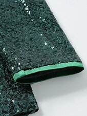 economico Blazer Classici da Uomo-Per uomo Blazer Affari Cocktail party Ricevimento di matrimonio Moda Casual Primavera Autunno Poliestere Semplice Tasca Bottoni Confortevole Monopetto Giacca Verde scuro