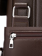 economico Borselli da uomo-borsa a tracolla da uomo in similpelle effetto ciottolo – borsa a tracolla vintage business-casual, multitasche, tracolla regolabile per lavoro, viaggi e spostamenti quotidiani