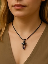 abordables Accessoires d&#039;Halloween-Femmes Collier pendentif Collier Pierre Précieuse &amp; Cristal Alliage ancien Exagéré Halloween Rond
