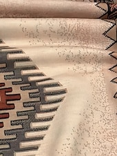 Недорогие Искусство и Дизайн Блузки-Жен. Блуза Ассиметричный Графика Геометрический принт Винтаж Повседневные На каждый день Рукав до локтя Летучая мышь Вырез под горло Обычные топы Повседневные Праздники Одежда для пляжа