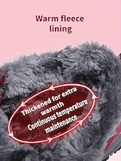 Χαμηλού Κόστους Χερευτές και χειμερινές μπότες-Γυναικεία σκούρα κόκκινα αδιάβροχα χειμερινά μποτάκια πεζοπορίας – βελούδινα, αντιολισθητικά παπούτσια για χιόνι, ζεστά παπούτσια πεζοπορίας και ταξιδιού