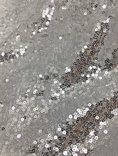 economico Vestiti da sera-abito da sera elegante a sirena con paillettes nere, oro e argento, abito formale da sposa, lunghezza al pavimento, manica a 3/4, scollo a V con pieghe 2025