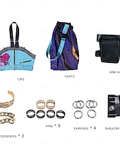  Inspirat de idolul coreean Starul pop Costum Cosplay Peruci Cosplay Costum Cosplay for Fete Pentru copii Crăciun Halloween Zuia Copiilor Comic Con Ținute pentru evenimente școlare Expoziție de Anime