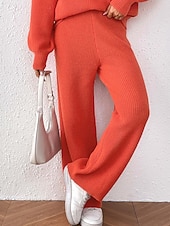 Γυναικεία Πλατύ Πόδι Πλατύ παντελόνι ανάπαυσης Κομψό στυλ street Καθημερινό Πλήρες μήκος Φυσικό Σκέτο Ελαστική μέση Άνετο ΕΞΩΤΕΡΙΚΟΥ ΧΩΡΟΥ Διακοπές Εξόδου Πορτοκαλοκόκκινο Κάμελ Μαύρο Χειμώνας Χαμηλού Κόστους φαρδύ πόδι & ψηλόμεσο-Γυναικεία Πλατύ Πόδι Πλατύ παντελόνι ανάπαυσης Κομψό στυλ street Καθημερινό Πλήρες μήκος Φυσικό Σκέτο Ελαστική μέση Άνετο ΕΞΩΤΕΡΙΚΟΥ ΧΩΡΟΥ Διακοπές Εξόδου Πορτοκαλοκόκκινο Κάμελ Μαύρο Χειμώνας