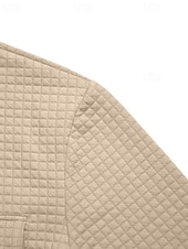 Per uomo Giacca a nido d'ape Giacca Camicia Giacca Casual Vacanza Quotidiano Traspirante Jacquard Tasca Primavera Autunno Semplice Moda Classico Bavero Regolare Nero Bianco Cachi Verde militare economico Giubbotti Casual-Per uomo Giacca a nido d'ape Giacca Camicia Giacca Casual Vacanza Quotidiano Traspirante Jacquard Tasca Primavera Autunno Semplice Moda Classico Bavero Regolare Nero Bianco Cachi Verde militare