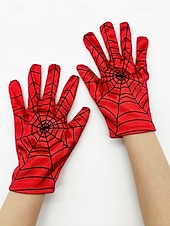 abordables Accessoires d&#039;Halloween-Gants d&#039;Halloween en toile d&#039;araignée pour homme – accessoire de costume de cosplay extensible pour fête, jeu de rôle et vie nocturne