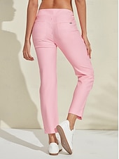 tanie Kolekcja projektanta-Damskie Spodnie do golfa Perłowo-różowy Spodnie Damskie stroje golfowe Odzież Stroje Noś odzież