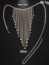levne Dámský pásek-Dámský řetízek do bříška s kamínky - sexy krystalový šperk do pasu pro tanečnice, plážové párty a festivalové outfity